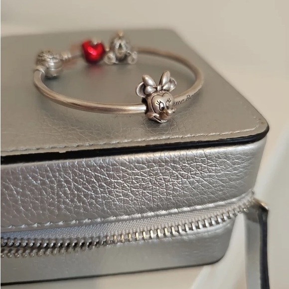 Pandora VINTAGE Silver Disney Charms, Mickey, Minnie and Love Envelope. S925 - Picture 3 of 3